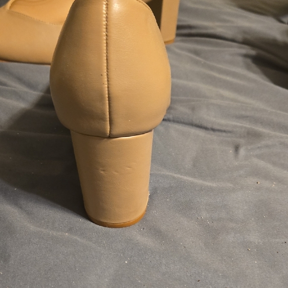 Journee Collection Women's Beige Block Heels - Picture 9 of 13